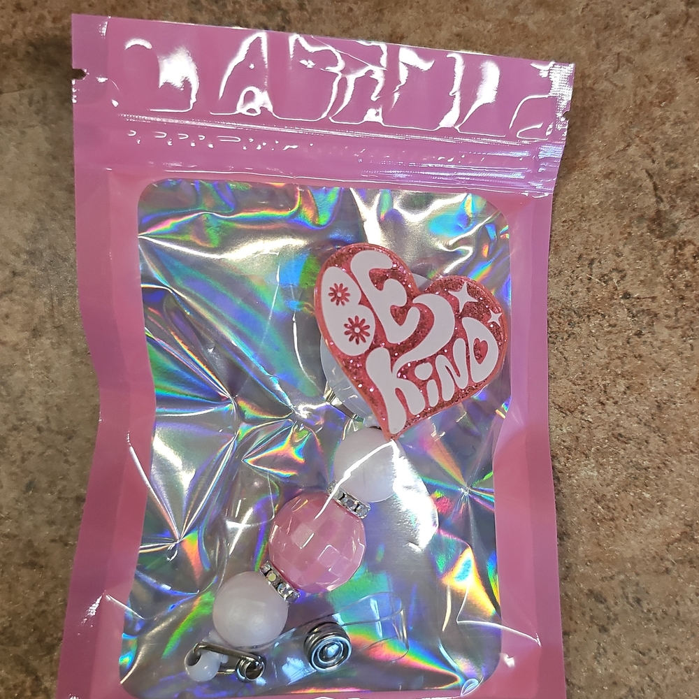 Be Kind Pink Keychain